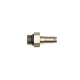 DeatschWerks 6AN ORB Male to 5/16in Male Triple Barb Fitting (Incl O-Ring) - Anodized Matte Black 6-02-0502-B