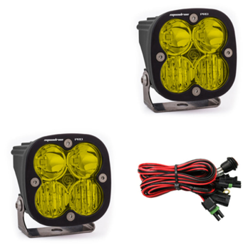 Baja Designs Squadron Pro Series Driving Combo Pattern Pair LED Light Pods - Amber 497813