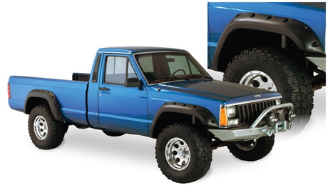 Bushwacker 84-01 Jeep Cherokee Cutout Style Flares 4pc Fits 2-Door Sport Utility Only - Black 10912-07