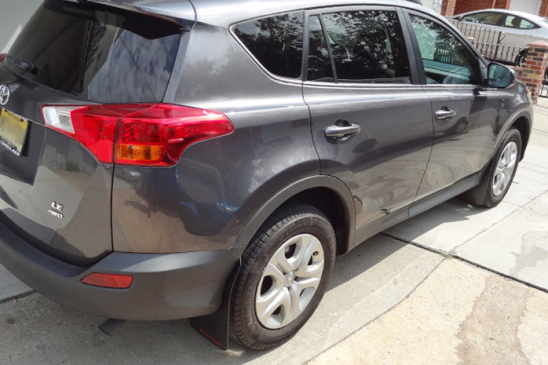 Rally Armor 2016-2017 Toyota Rav4 UR Black Mud Flap w/ Grey Logo MF44-UR-BLK/GRY