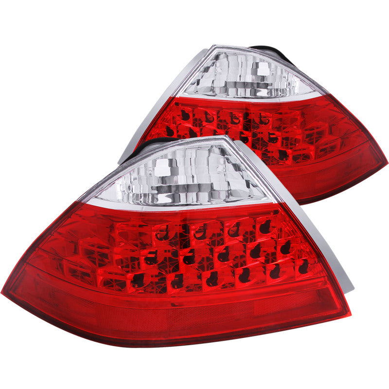 ANZO 2006-2007 Honda Accord Taillights Red/Clear 221143