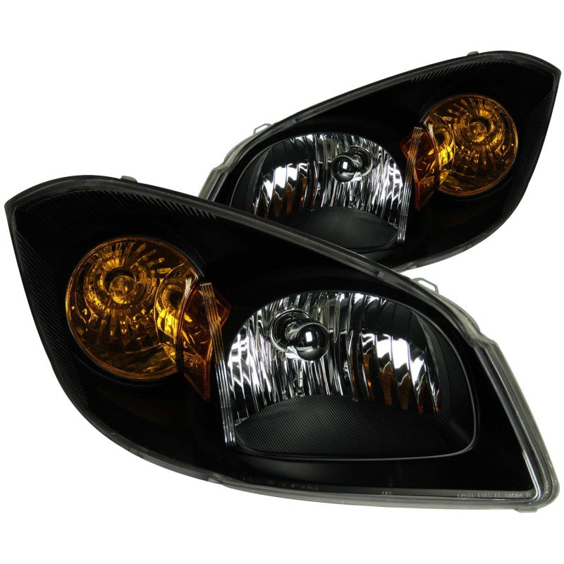 ANZO 2005-2010 Chevrolet Cobalt Crystal Headlights Black 121154