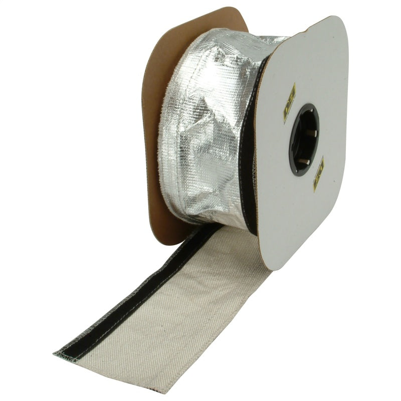 DEI Heat Shroud 2-1/2in x 50ft Spool - Aluminized Sleeving-Hook and Loop Edge 93487