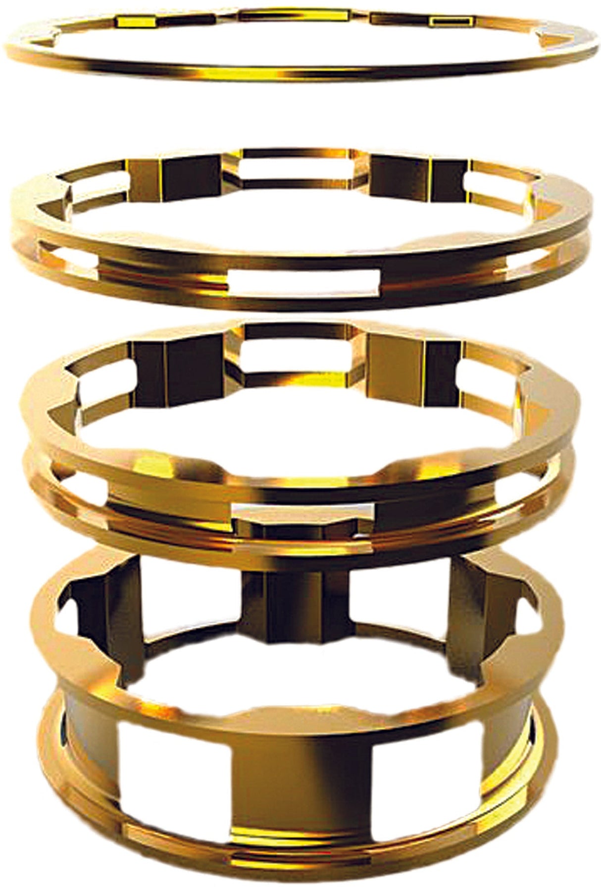 BOX Zero 1-1/8" Headset Spacers 10 5 3 1(2pcs)Mm BX-SS13118KT-GD