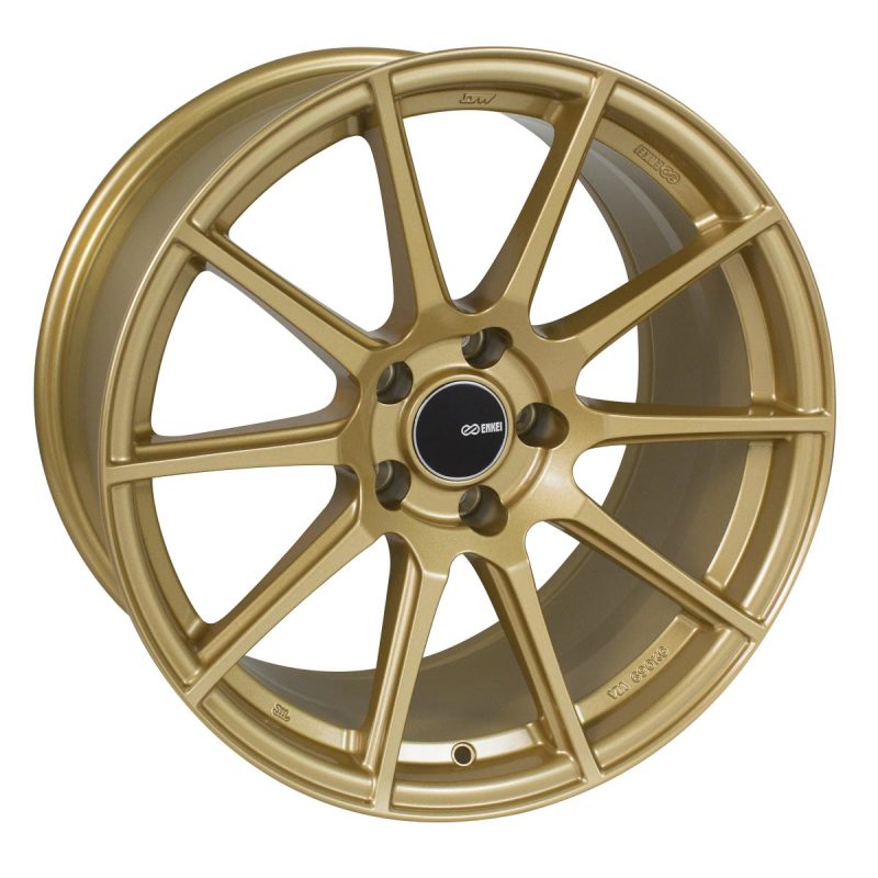 Enkei TS10 18x8.5 5x114.3 50mm Offset 72.6mm Bore Gold Wheel 499-885-6550GG