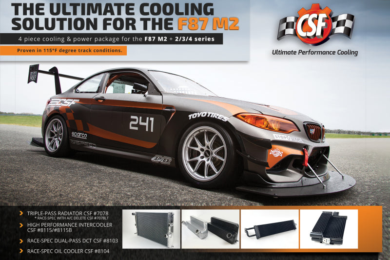 CSF 15-18 BMW M2 (F87) / 12-16 BMW M235i/M235ix Radiator 7078