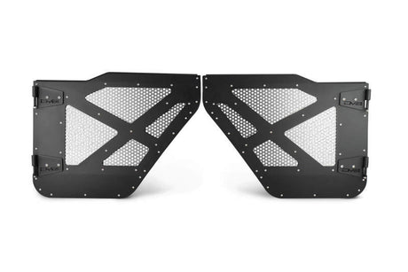 DV8 18-22 Jeep 4 Door JL/JT Aluminum Half Doors with Perforated Mesh Rear HDJL-01R