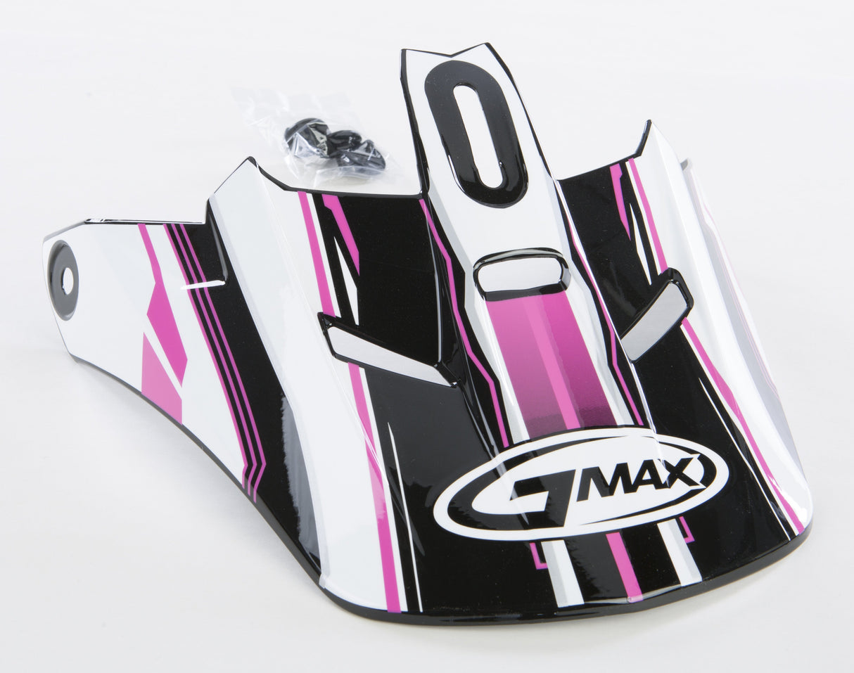 GMAX Gm-46.2 Traxxion Helmet Visor Black/Pink/White Md-3x G046219