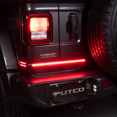 Putco 18-22 Jeep Wrangler JL/19-22 Ram 1500 18in Split Light Blade Direct Fit Kit Red/Amber/White 9200918-04