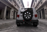 Rally Armor 18-22 Jeep JL Wrangler Black UR Mud Flap w/ White Logo MF54-UR-BLK/WH