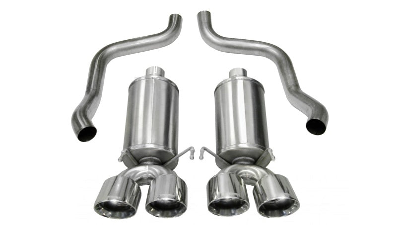 Corsa 09-13 Chevrolet Corvette C6 6.2L V8 Polished Xtreme Axle-Back Exhaust 14470
