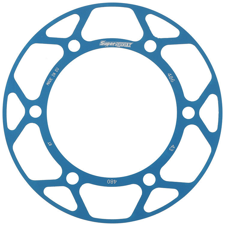 SUPERSPROX Rear Edge Sprkt Color Disk Alu 43t-525 Blu Suz/Yam RACD-480-43-BLU