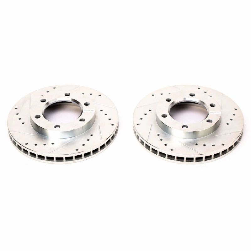 Power Stop 71-74 Chevrolet Blazer Front Evolution Drilled & Slotted Rotors - Pair AR8400XPR