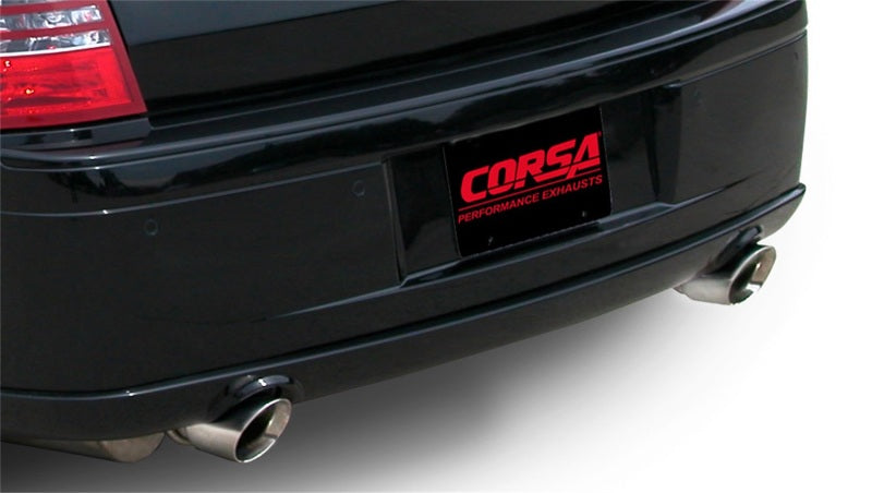 Corsa 05-10 Dodge Charger No Towing Hitch SRT-8 6.1L V8 Polished Xtreme Cat-Back Exhaust 14440