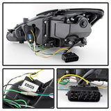 Spyder Lexus IS 250/350 2006-2010 Projector Headlights DRL Black PRO-YD-LIS06-DRL-BK 5080059
