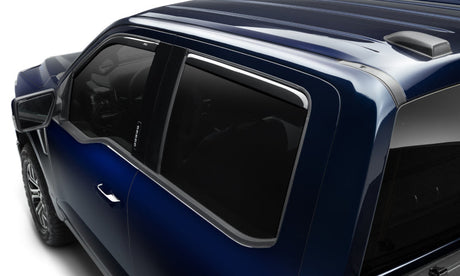 AVS 15-18 Ford F-150 Supercrew Ventvisor In-Channel Front & Rear Window Deflectors 4pc - Smoke 194975