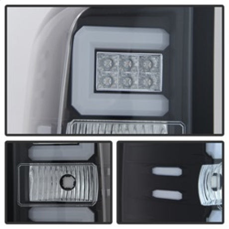 Spyder Chevy 1500 14-16 Light Bar LED Tail Lights Blk ALT-YD-CS14-LBLED-BK 5079985