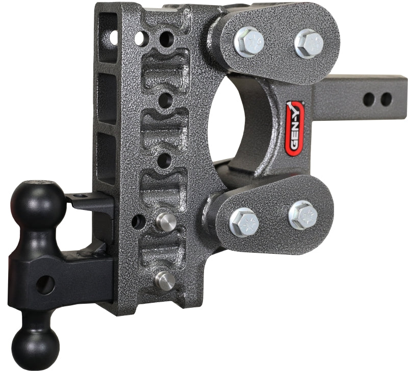 Gen-Y The Boss Torsion-Flex 2in Shank 7.5in Drop 16K Hitch w/GH-051 Dual-Ball/GH-032 Pintle Lock GH-1225