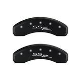 MGP 4 Caliper Covers Engraved Front & Rear SSR Red finish silver ch 14031SSSRRD