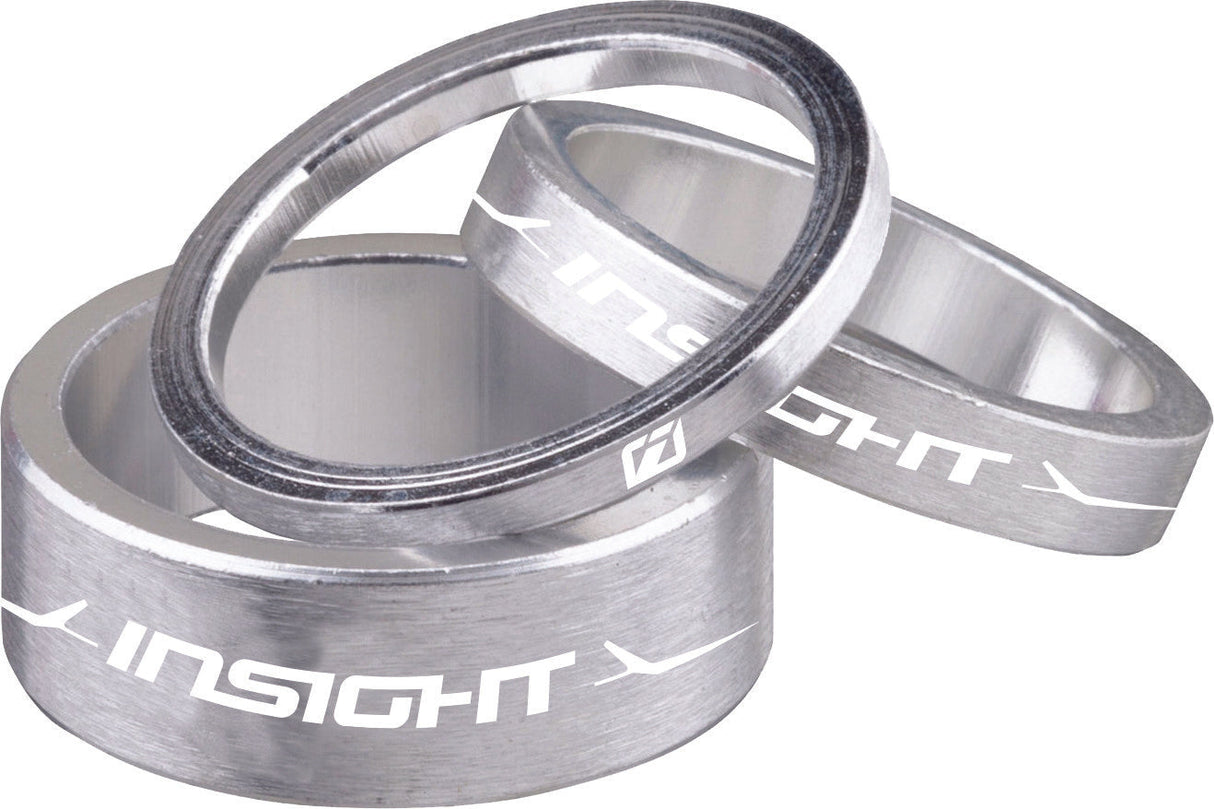 INSIGHT Alloy Headset Spacers Polished 1-1/8" 3mm/5mm/10mm INSP118PLPL