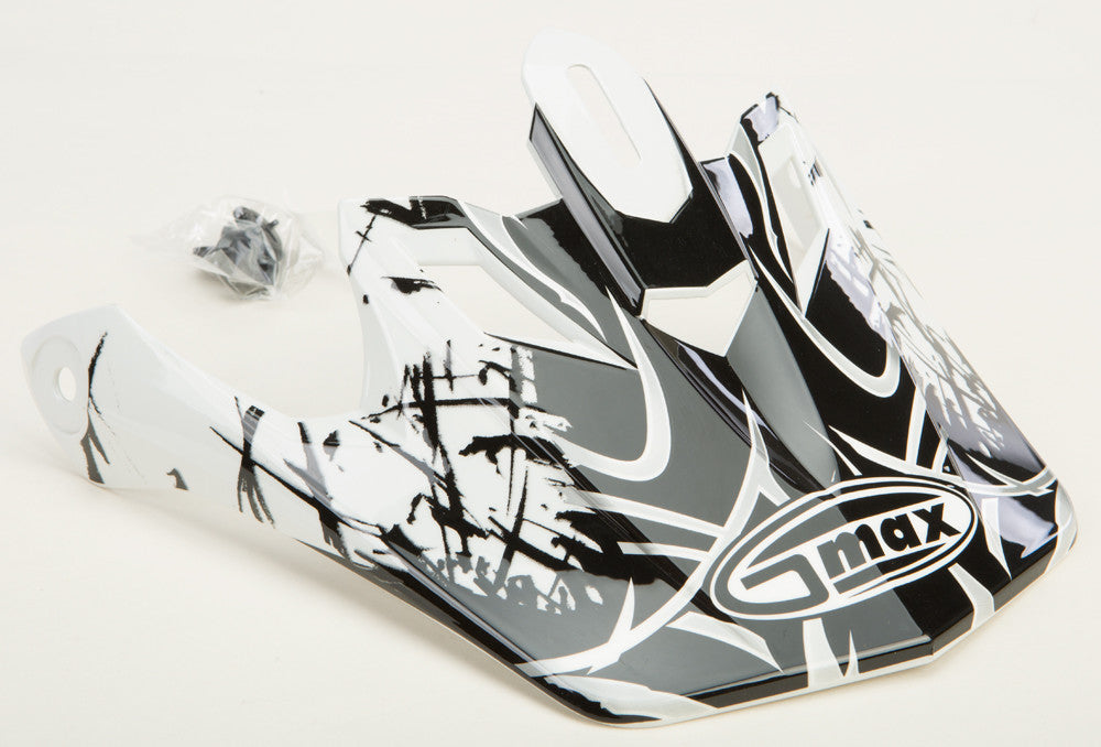 GMAX Gm-46x-1 M-3x Escape Visor White/Black/Silver G980286