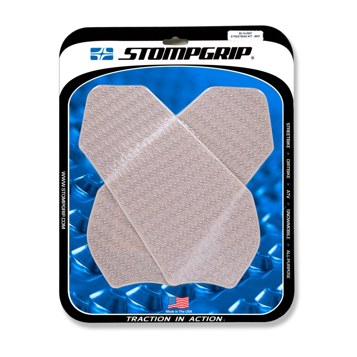 STOMPGRIP Tank Pad Kit Icon Clear 55-14-0057C