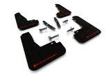 Rally Armor 22-23 Kia EV6 Black UR Mud Flap Red Logo MF91-UR-BLK-RD