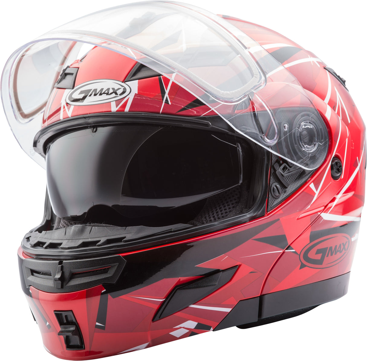 GMAX Gm-54s Modular Scribe Snow Helmet Red/Maroon Sm G2549034