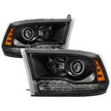 xTune Dodge Ram 13-17 ( w/ Factory Projector LED) Projector Headlight - Black HD-JH-DR13-P-BK 9040238