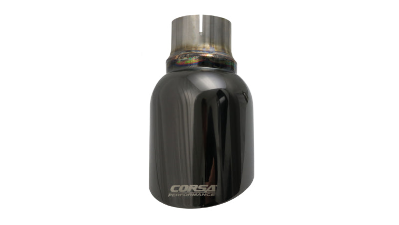 Corsa Single Universal 2.5in Inlet / 4.5in Outlet Black PVD Pro-Series Tip Kit TK007BLK