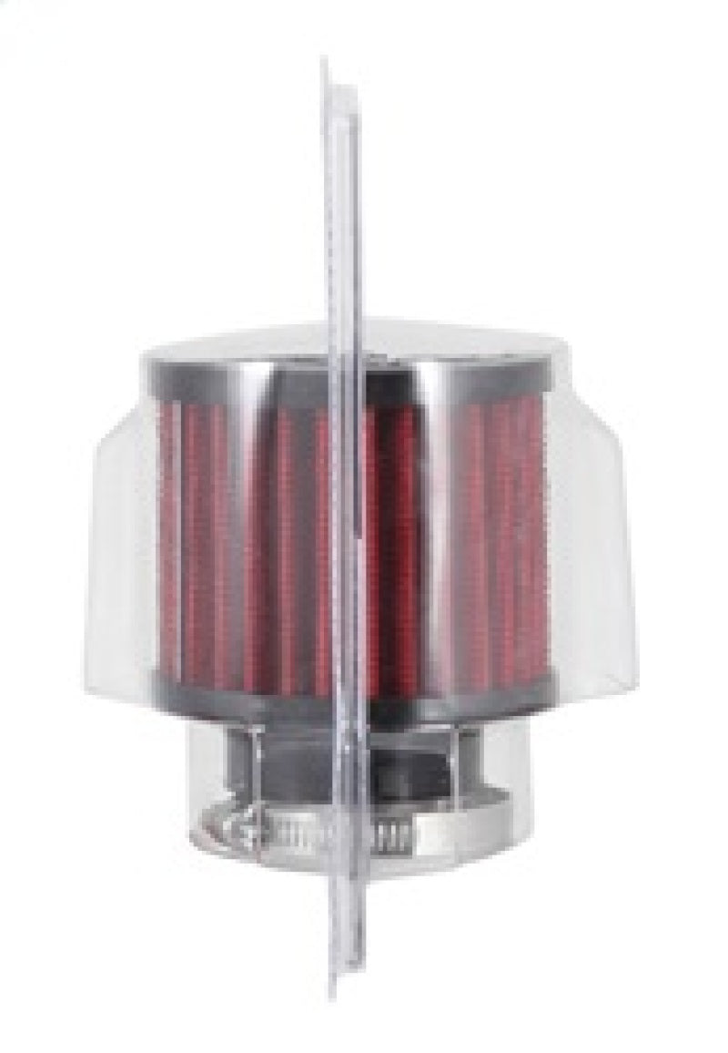 K&N 1.5in Flange ID x 3in OD x 2.5in H Rubber Base Crankcase Vent Filter 62-1450