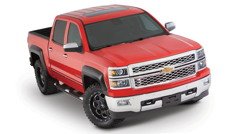 Bushwacker 14-16 Chevy Silverado 1500 Extend-A-Fender Style Flares 4pc - Black 40963-02