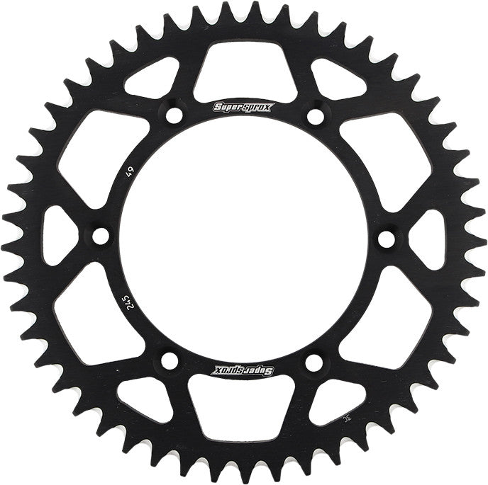 SUPERSPROX Rear Sprocket Aluminum 49t-520 Blk Yam RAL-245-49-BLK