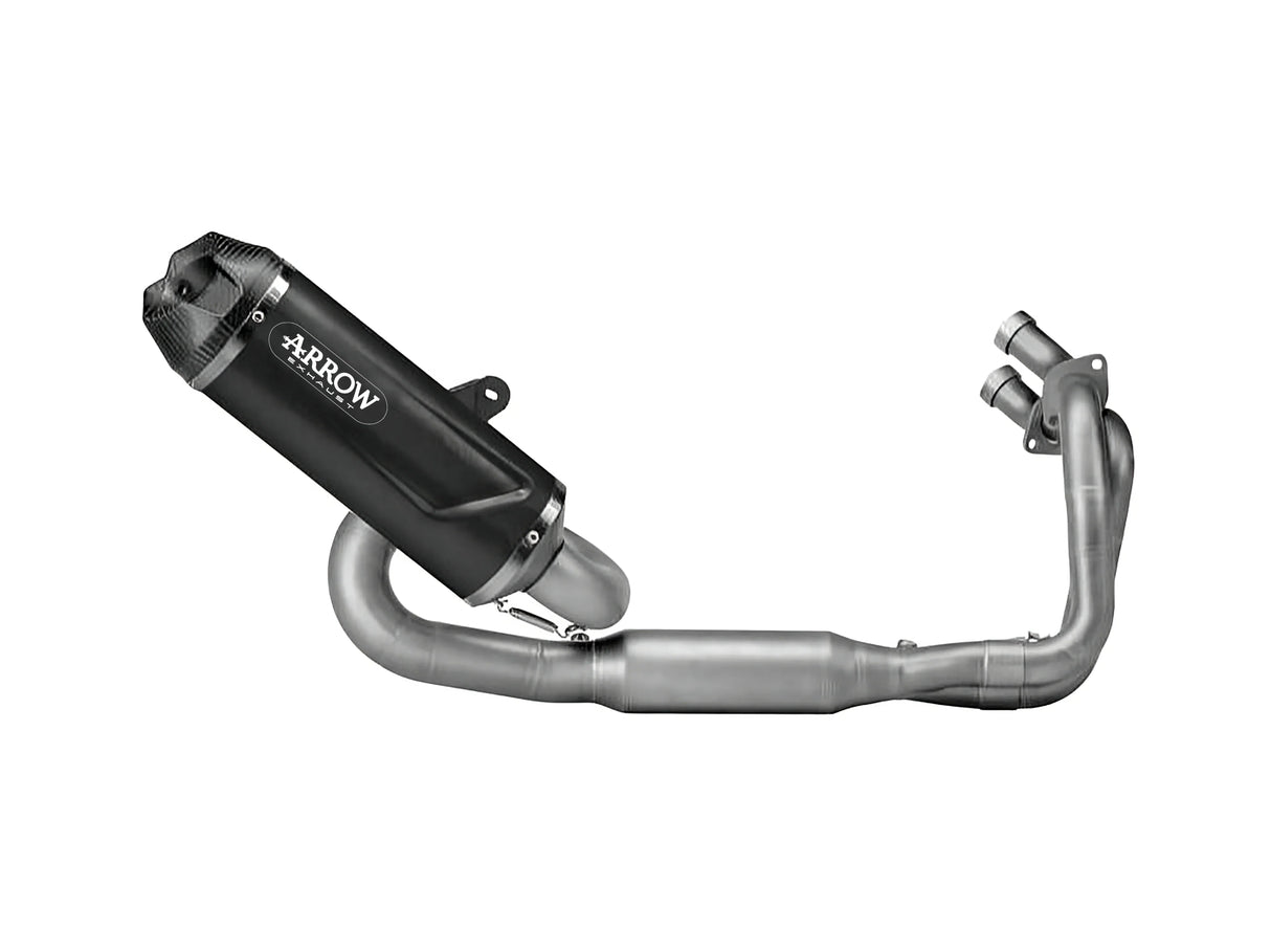 Arrow  Kawasaki Ninja 650/Z650 '23/24 E5+ Full System With Icon Aluminium Dark Silencer - 77501akn