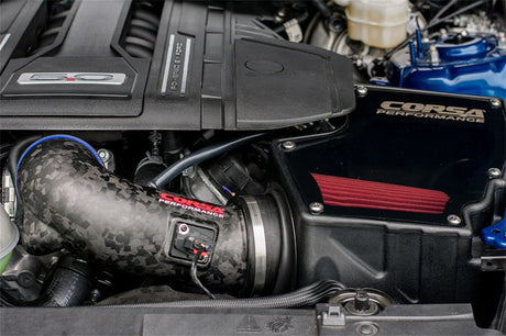 Corsa 18-23 Ford Mustang GT 5.0L V8 Forged Carbon Fiber Air Intake w/ DryTech 3D No Oil 44007D-MF