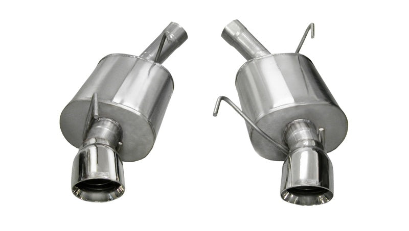 Corsa 05-10 Ford Mustang Shelby GT500 5.4L V8 Polished Sport Axle-Back Exhaust 14311