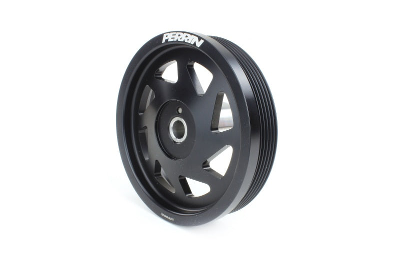 Perrin 2022 BRZ/86 / 19-22 Subaru WRX Lightweight Crank Pulley (FA/FB Eng w/Small Hub) - Black PSP-ENG-106BK