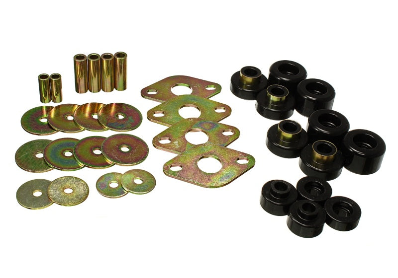 Energy Suspension 01-04 Toyota Tacoma Prerunner Body Bushing Mount Set - Black 8.4112G