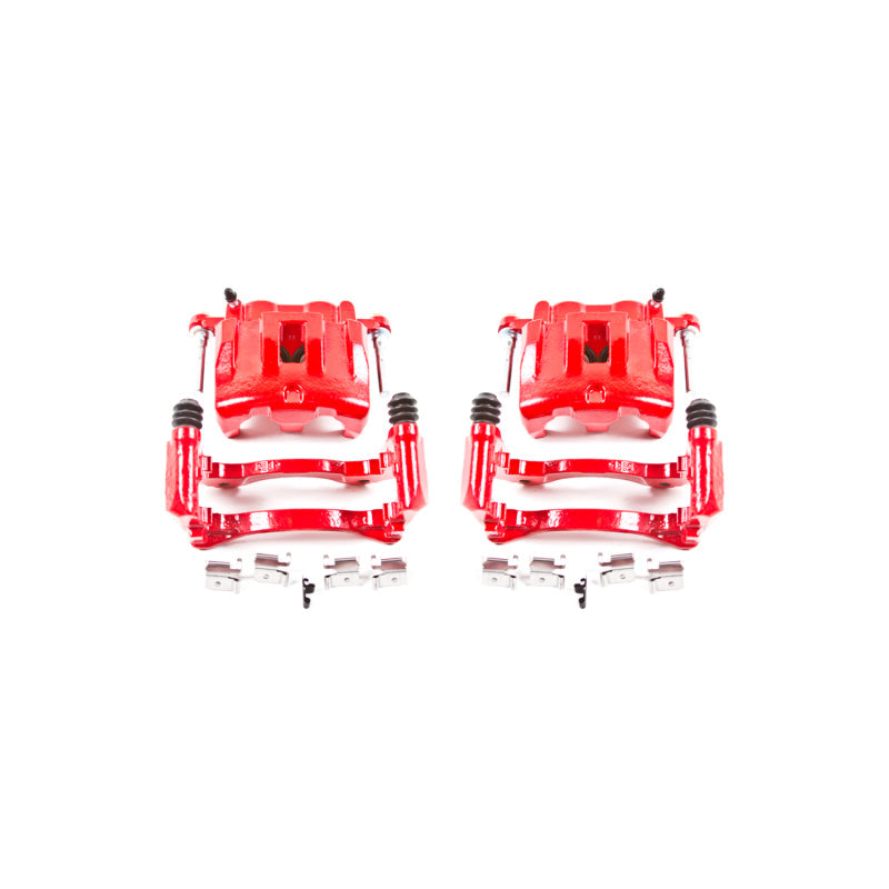 Power Stop 99-04 Jeep Grand Cherokee Front Red Calipers w/Brackets - Pair S4826