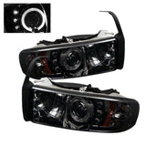Spyder Dodge Ram 1500 94-01 94-02 Projector Headlights LED Halo LED Smke PRO-YD-DR94-HL-AM-SMC 5010100