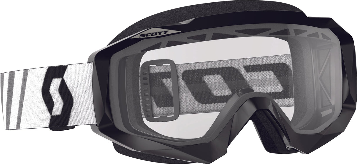 SCOTT Hustle Enduro Goggle Black/White W/Clear Lens 246432-0001043