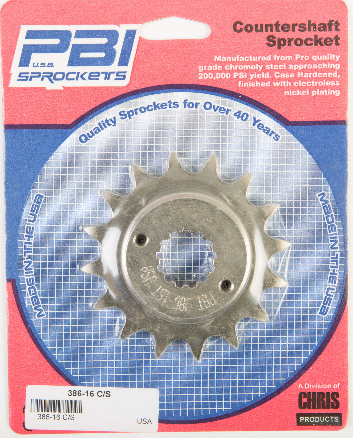 PBIFront Cs Sprocket Steel 16t-520 Hon386-16