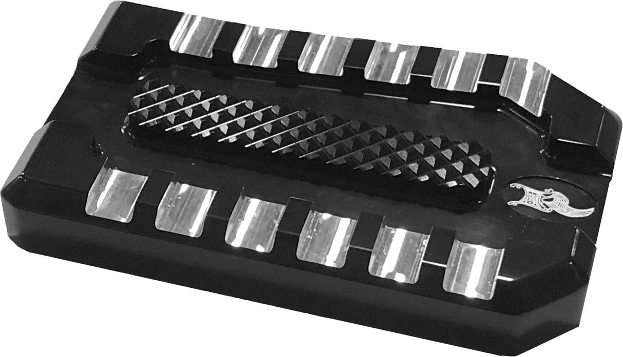 KENS FACTORYNext Level Pedal Black/Raw Flt 86-21 Flst 86-17KFP-07