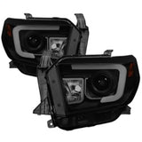 Spyder Toyota Tundra 2014-2016 Projector Headlights Light Bar DRL Black Smoke PRO-YD-TTU14-DRL-BSM 5080165