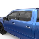 EGR 15+ Ford F150 Crew Cab In-Channel Window Visors - Set of 4 - Matte (573495) 573495