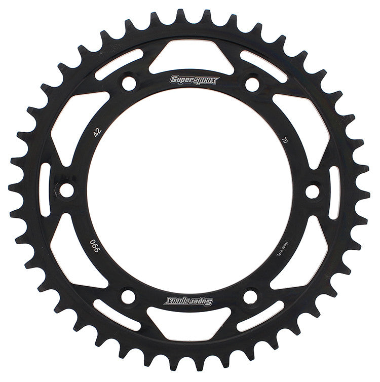 SUPERSPROX Rear Sprocket Steel 42t-520 Blk Husq/Ktm RFE-990-42-BLK