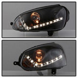Spyder Volkswagen GTI 06-09/Jetta 06-09 Xenon/HID Model Only - DRL Black PRO-YD-VG06-HID-DRL-BK 5017529