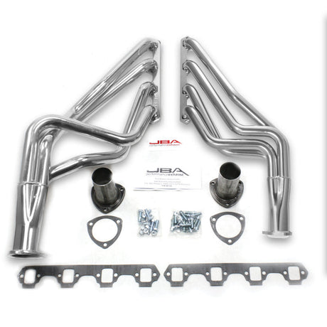 JBA 65-73 Ford Mustang 260-302/71-73 Ford 260-351W SBF 1-5/8in Primary Silver Ctd Long Tube Header 6613SJS