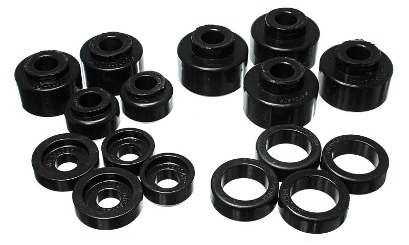 Energy Suspension 99-07 Ford F-250/F-350 SD 2/4WD Crew Cab Body Mount Set - Black 4.4120G