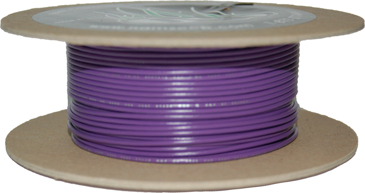 NAMZ CUSTOM CYCLE#18-Gauge Violet 100' Spool Of Primary WireNWR-7-100